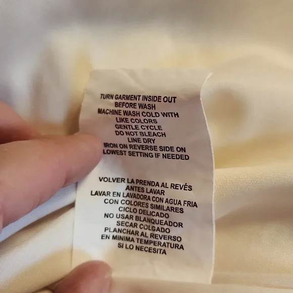 Hint Of Mint Lace Gauze Ivory Boho Dress S - Picture 10 of 10